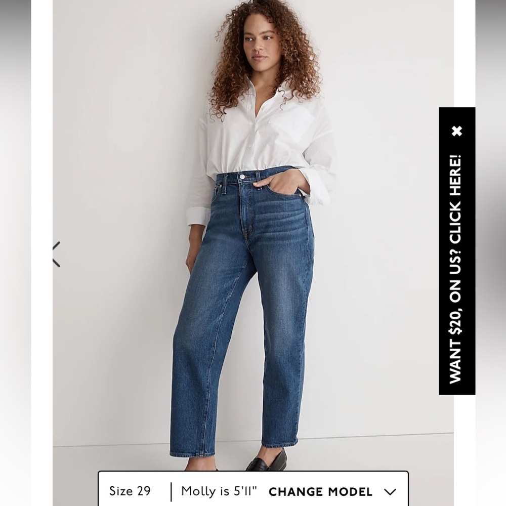 Madewell Perfect Vintage Straight Jean in Mayfield Wash